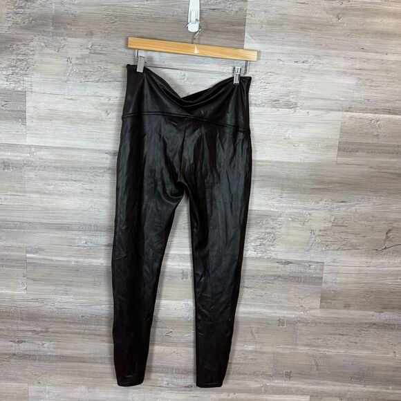 SPANX Black Leather-Like Leggings - Picture 3 of 4